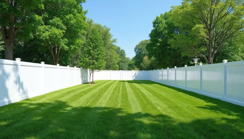 Solid Vinyl Fence Installation